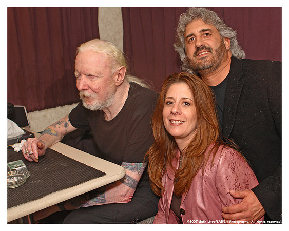 Barry & Lorie on the bus with Johnny Winter